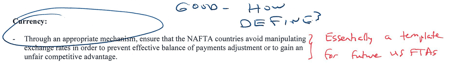 Trump's NAFTA Agenda / Currency