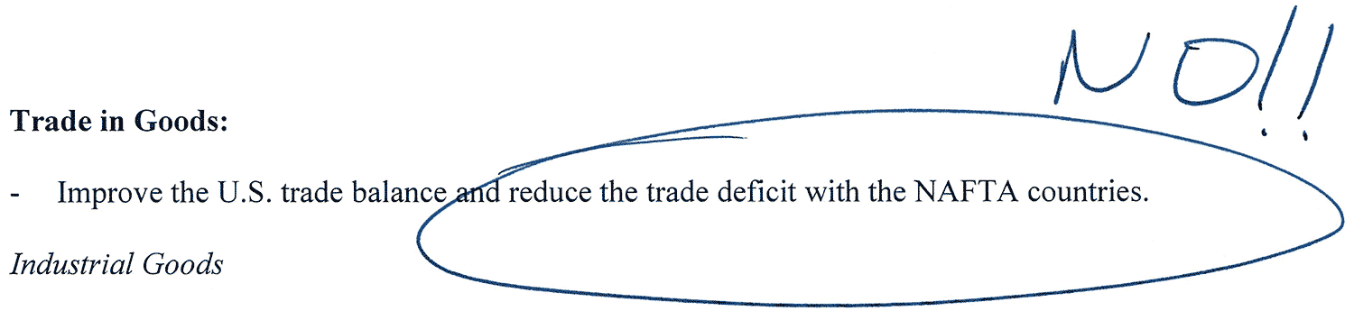 Trump's NAFTA Agenda / Trade in Goods