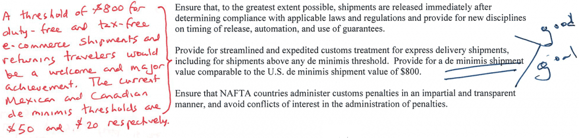 Trump's NAFTA Agenda / Customs, Trade Facilitation, and Rules of Origin