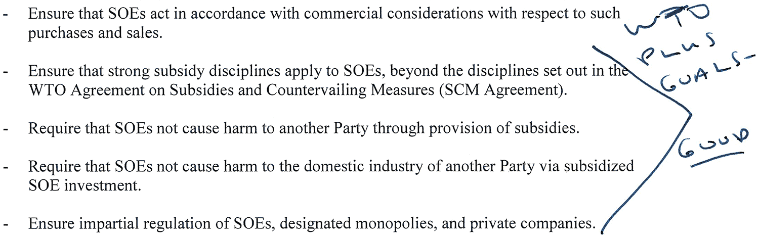 Trump's NAFTA Agenda / State-Owned and Controlled Enterprises (SOEs)