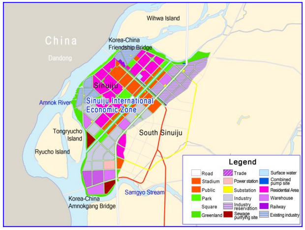 Sinuiju International Investment Guide map